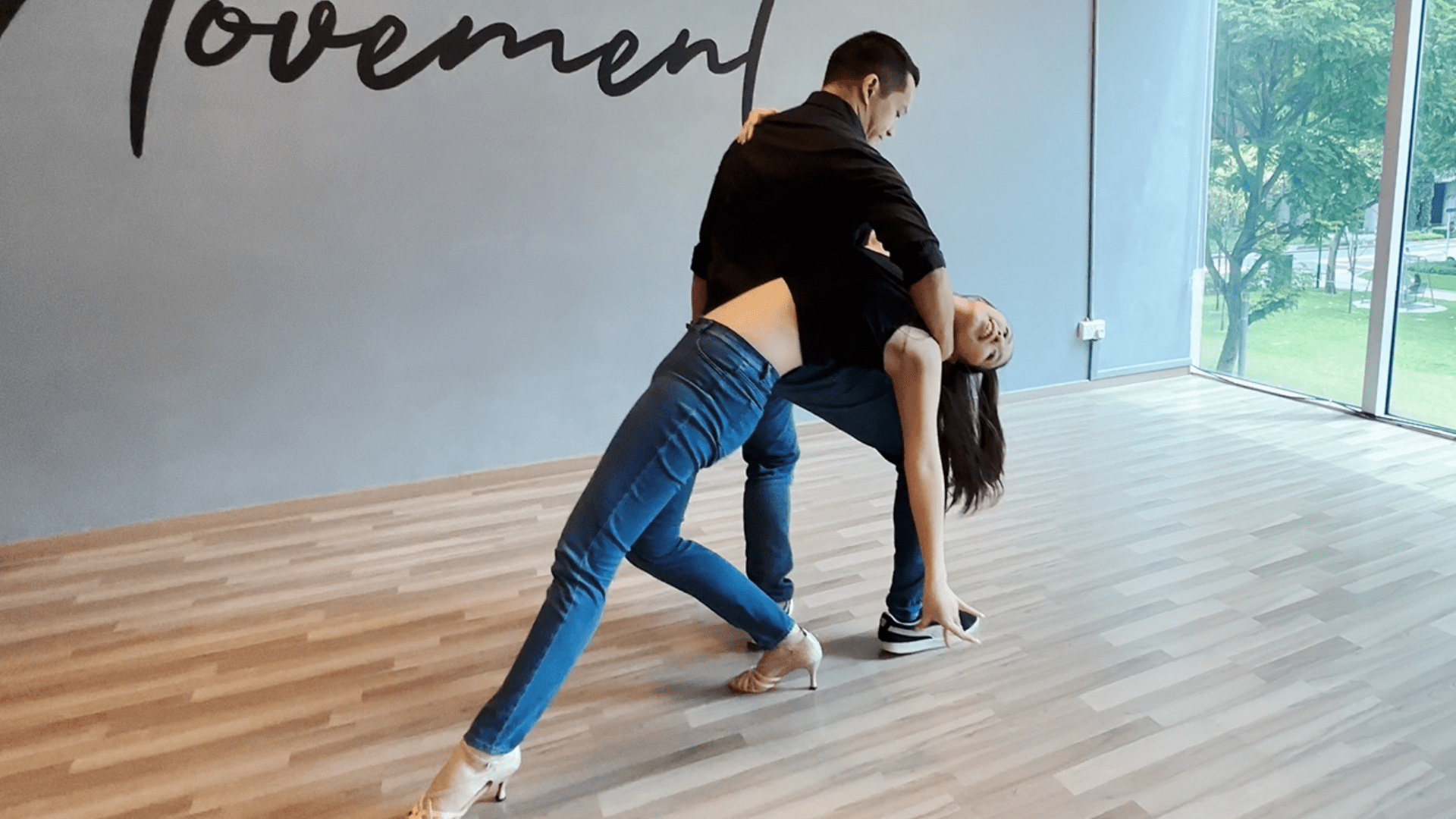 Group dance class for adults
