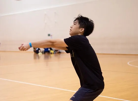 Indoor volleyball group class